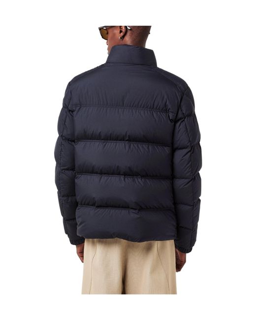 Moncler Blue Stand-Collar Quilted Down Jacket for men