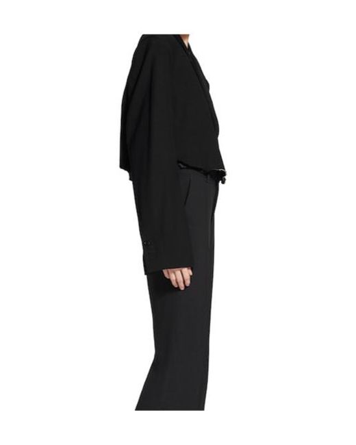 Balenciaga Black Cut-Out Single-Breasted Blazer