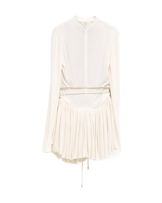 Alaïa White Alaïa Knitted Stretch Bodysuit