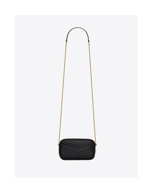 Saint Laurent White Lou Mini Shoulder Bag