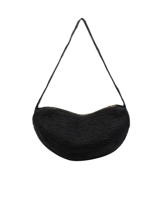 IBELIV Black Clip Zipped Shoulder Bag