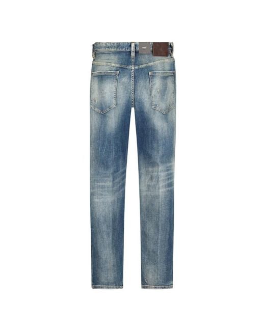DSquared² Blue 642 Straight Leg Jeans for men