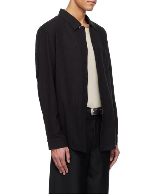 Séfr Black Séfr Leo Lightweight Voile Shirt for men