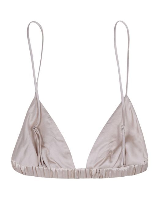 Frankie Shop Gray Nina Triangle Bralette