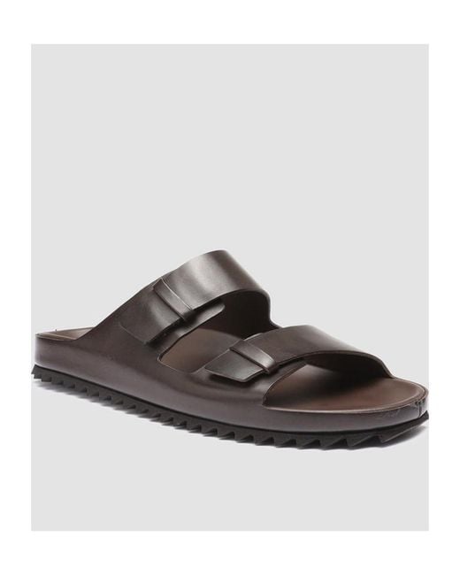 Officine Creative Black Round-Headed Sandals for men