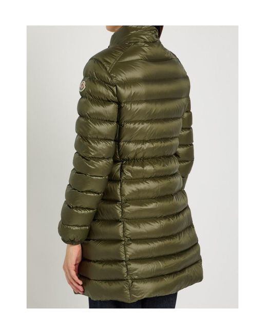 Moncler Green Genet Padded Shell Coat