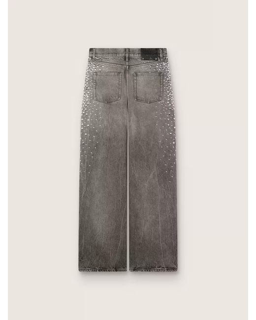 Golden Goose Deluxe Brand Gray Studded Boyfriend Jeans
