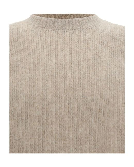 sunflower Gray Crew Neck Long-Sleeved Sweater for men