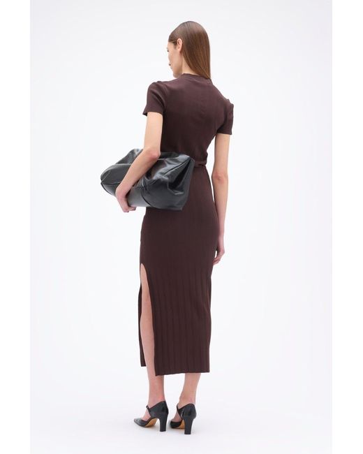 REMAIN Birger Brown Christensen Side Slit Midi Skirt