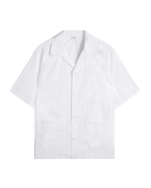 Aspesi White A Short Sleeved Shirt for men