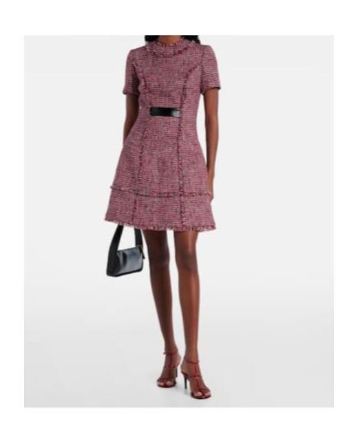 Safiyaa Purple Tweed Minidress