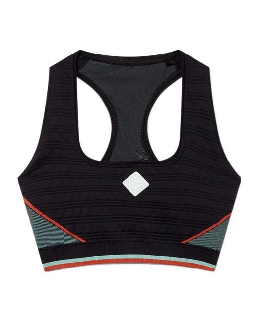 Casablanca Black Seamless Sports Bra
