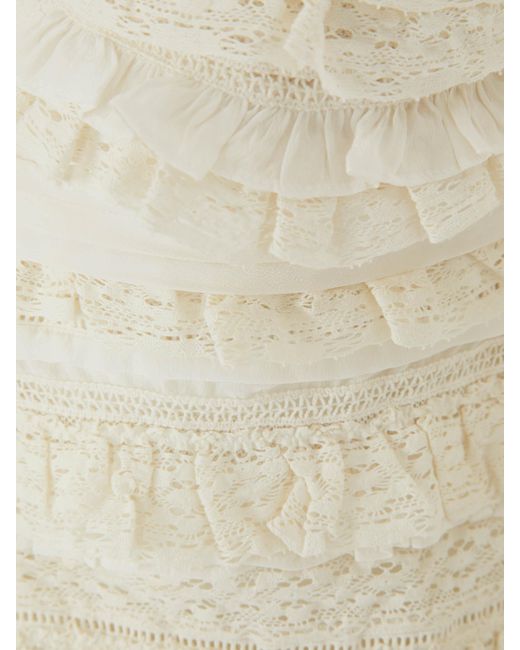 Dorothee Schumacher White Ruffle-Detail Cotton Top