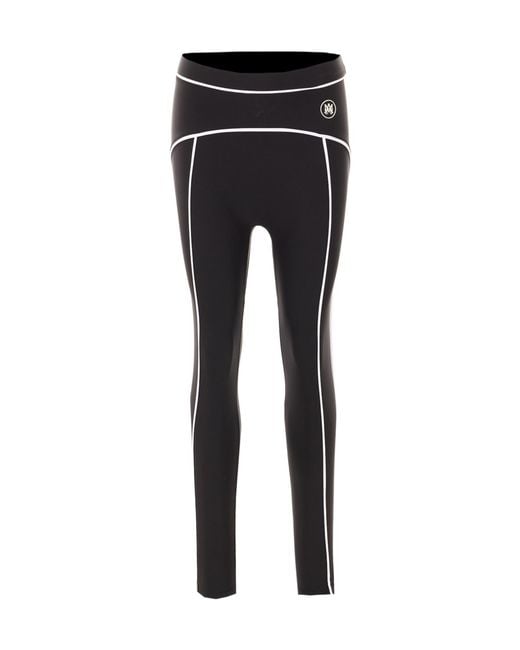 Amiri Black Elastic Waist Leggings