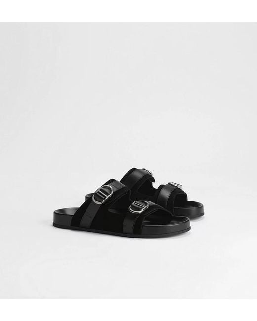 Dior Black Round-Toe Slippers for men