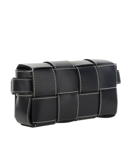 Bottega Veneta Black Mini Cassette Flip Waist Pack for men