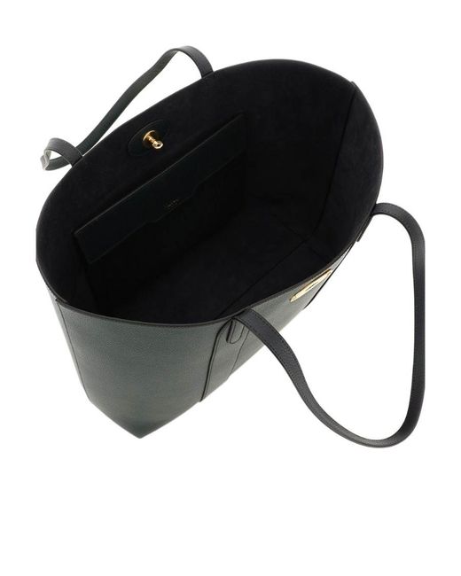 Mulberry Black Bayswater Twist-Lock Small Tote Bag