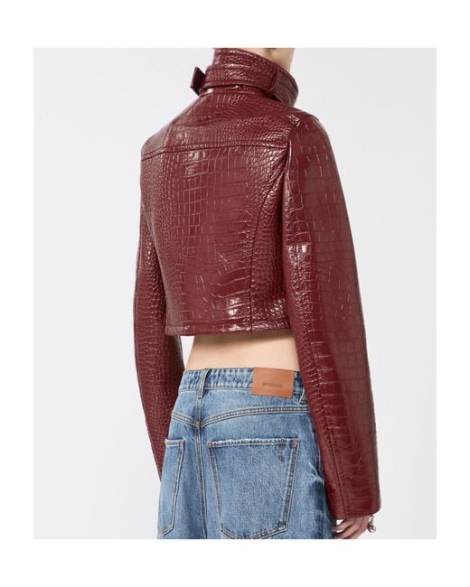 Sportmax Red Sultano Cropped Jacket