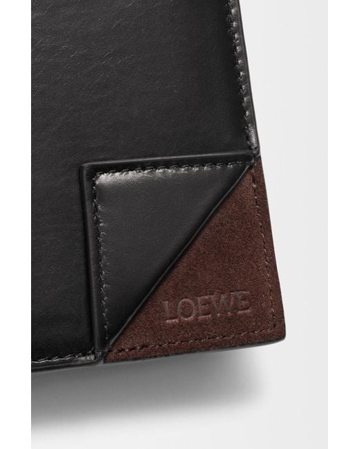 Loewe Black Switch Contrast-Panel Bifold Wallet for men