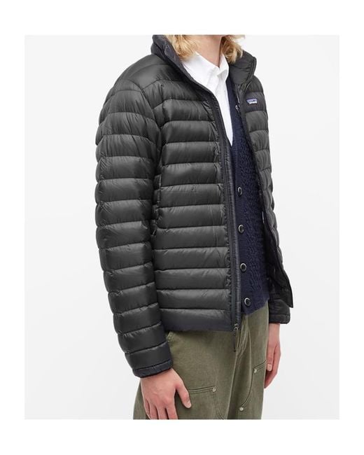 Patagonia Gray Quilted Lightweight Down Jacket for men