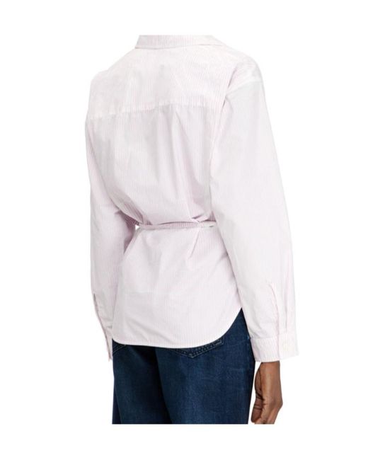DIESEL Pink C-Delphos-S2 Striped Shirt