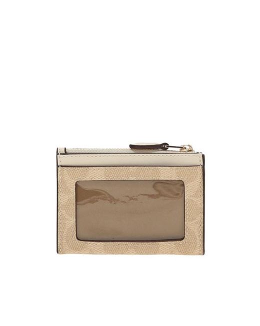 COACH Natural Mini Skinny Id Case