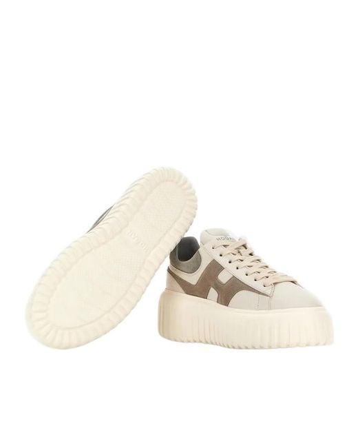 Hogan Natural H-Stripe Low-Top Sneakers