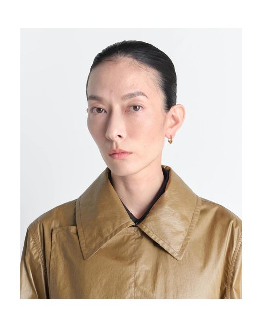 Lemaire Metallic Geometric Hoop Earring