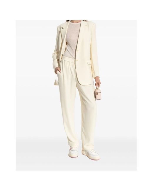 Theory White Long Sleeve Top