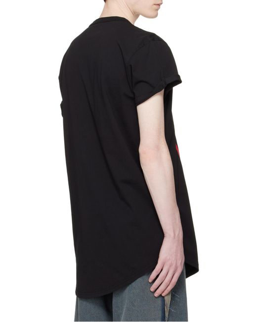 Vivienne Westwood Red Swirl Longline T-Shirt for men