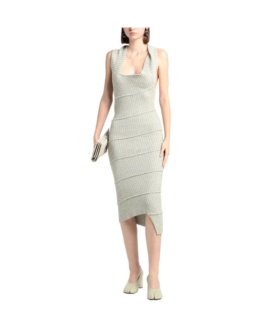 MM6 by Maison Margiela Blue Sleeveless Turtleneck Dress