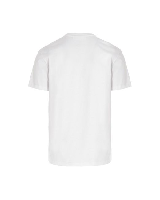 Neil Barrett White Logo Printed T-Shirt for men