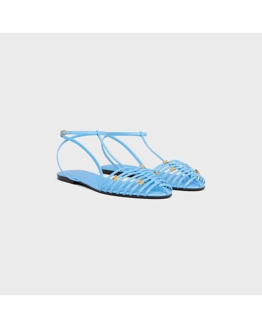 Céline Blue Cage Flat Sandal