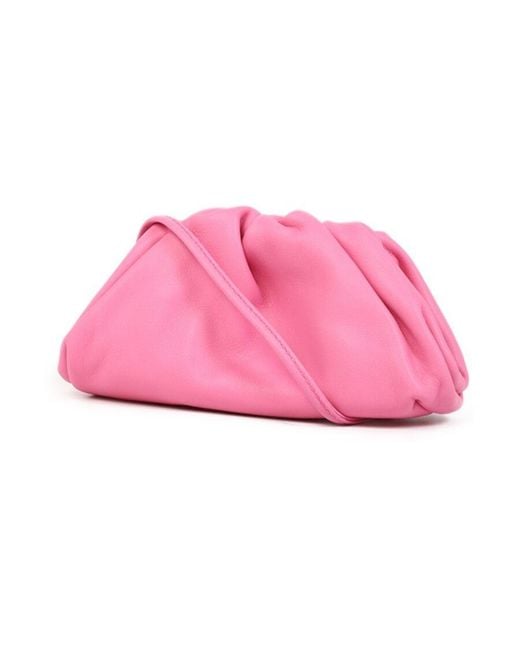 Bottega Veneta Pink Lanyard Leather Coin Pouch