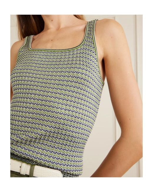 Veronica Beard Gray Sandra Knitted Tank