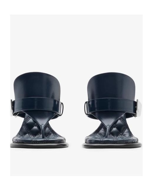 Burberry Blue Bay Thong-Strap Sandals