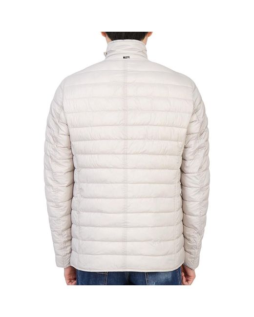 Herno White Padded Button-Up Jacket for men