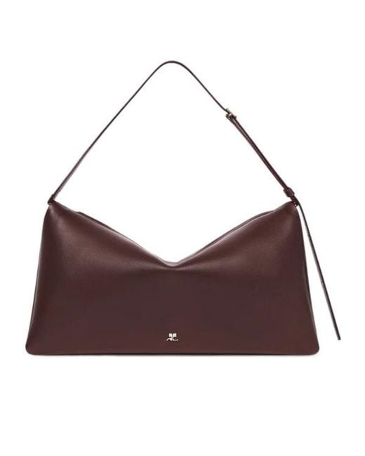 Courreges Brown Cuff Shoulder Bag