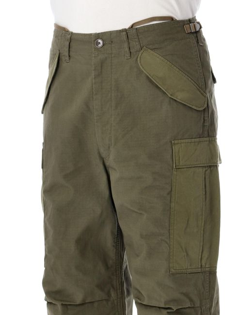 Nanamica Green Utility Cargo Pants for men