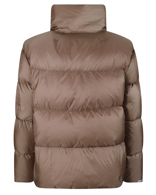 Max Mara Brown High Neck Padded Jacket