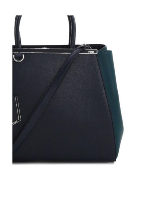 Fendi Blue Logo Handbag