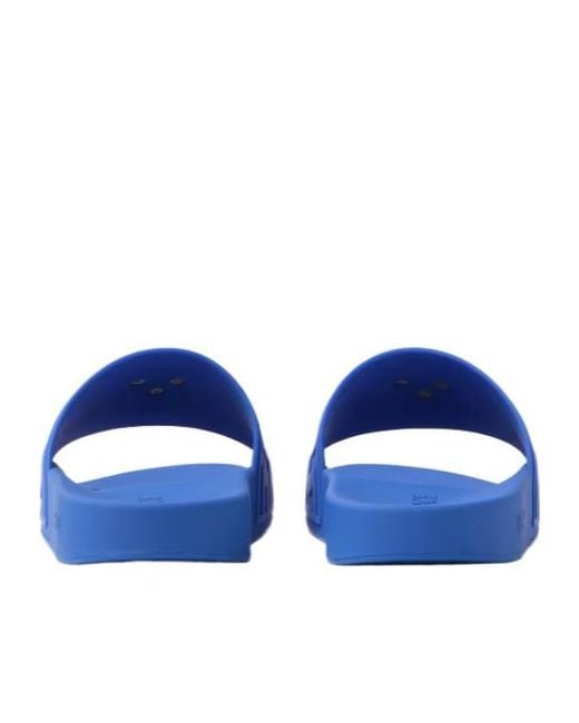 Versace Blue Medusa-Motif Open-Toe Slippers for men