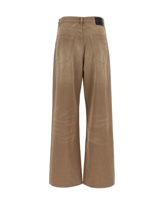 R13 Natural Damon Pleated Jeans