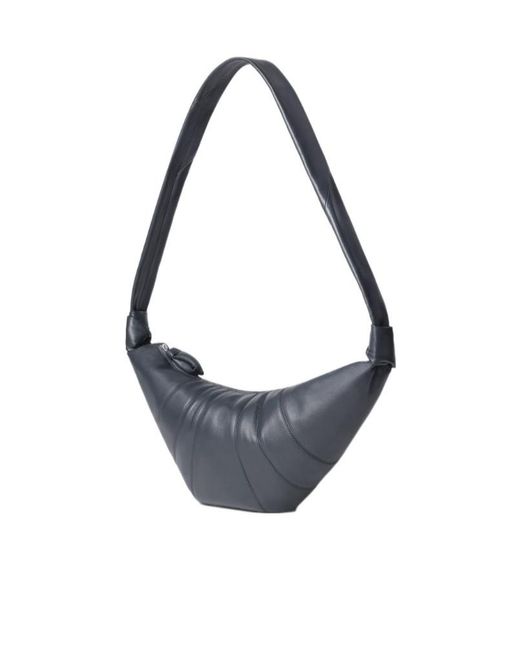 Lemaire Blue Pleated Tote Bag