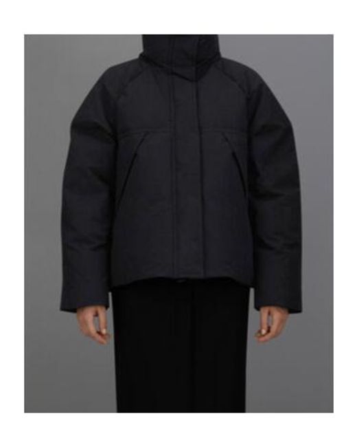 Herno Black Laminar High-Neck Puffer Jacket
