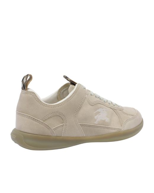 Burberry Gray Matrix Lace-Up Sneakers for men