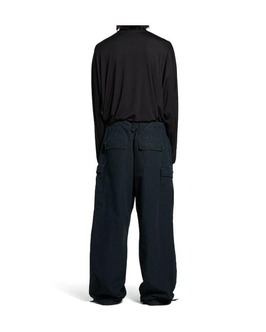 Balenciaga Black Large Cargo Pants for men
