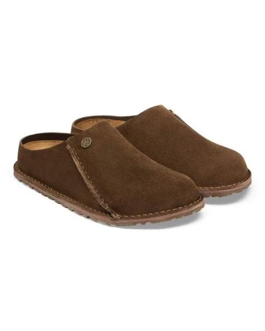Birkenstock Brown Zermatt Premium Slippers for men