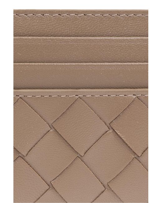 Bottega Veneta Natural Intrecciato Open Top Card Case