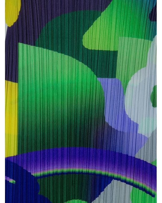 Pleats Please Issey Miyake Blue Pleats Please Issey Miyake Playground Dress